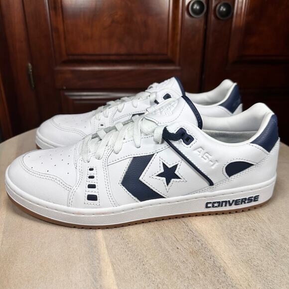 Converse CONS AS-1 Pro Ox White Navy Gum Skate Shoes A04597C Men’s Sz 11.5 - Picture 1 of 13